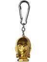 Pyramid International Llavero 3d Poliresina Logo C3po - Accesorio Coleccionable Star Wars en Forma de Robot Dorado