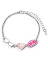 The Carat Shop Pulsera de Tres Clásicos Abalorios Esmaltados Gafas, Silueta y Corvette de Barbie 17 Cm