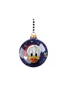 Egan Bola Navidad Pato Donald 18d Winter Magic, Decoración Navideña en Vidrio Sopilado de 18 Cm