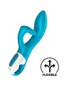 Satisfyer Embrace Me Vibrador de Conejo Turquesa Con Estimulación Dual, Recargable y Resistente Al Agua, 21 Cm