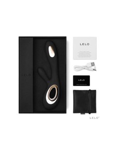 lelo_soraya_wave_vibrador_conejito_negro_para_estimulación_clitoriana_y_punto_g 2
