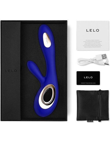 LELO Soraya Wave Midnight Blue Vibrador Conejito | Estimulador Punto G y Clítoris | Kiwiku
