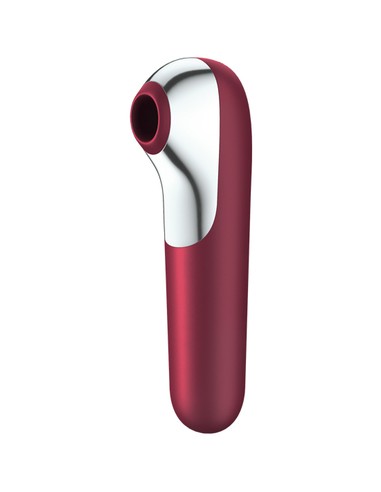 Satisfyer Dual Love Vibrador Succionador Aire Pulsado Rojo con App | KiwiKu