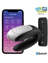Satisfyer Double Fun Vibrador para Parejas Negro Con Bluetooth y Control Remoto 1 Ud