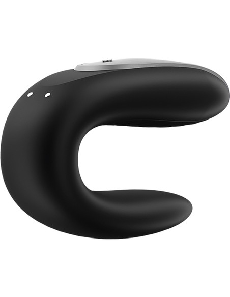 Satisfyer Double Fun Vibrador Parejas Negro Bluetooth | Kiwiku