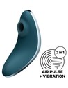 Satisfyer Vulva Lover 1 Vibrador y Estimulador de Aire Azul para Mujer, 11 Ondas de Presión y 10 Vibraciones, Impermeable
