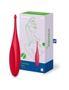 Satisfyer Twirling Fun Vibrador Rojo Amapola 1 Unidades Estimulador Giratorio para Principiantes