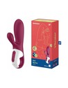 Satisfyer Hot Bunny Vibrador Calentado Con App para Estimulación G y Clítoris, 17.5 Cm, Unisex