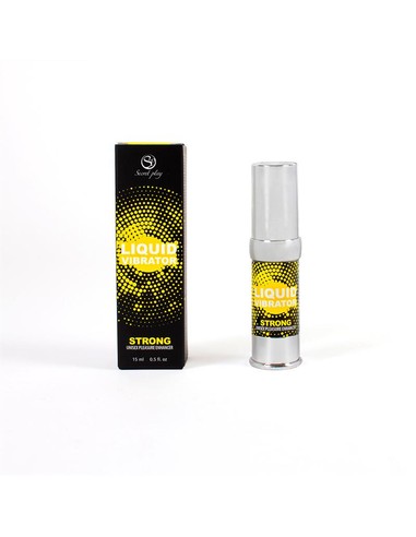 Vibrador Líquido Strong 15 ml Secret Play | Gel Estimulante Unisex con Vibraciones | Kiwiku