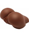 Act Big Ass Masturbador Realista Con Vibrador Marrón para Hombres