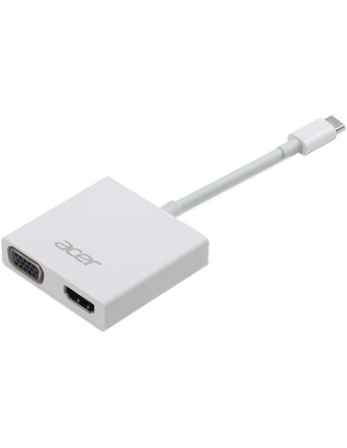 Compra Adaptador Acer USB-C a HDMI VGA en Kiwiku
