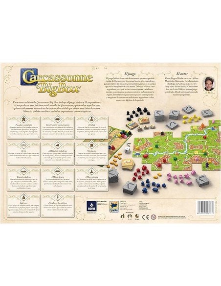 Compra Carcassonne Plus 2017 Devir - Juego De Mesa Con 11 Expansiones En Kiwiku