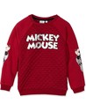 Disney Sudadera Oficial de Mickey Mouse para Niños, Forro Polar, Rojo, 6 Años