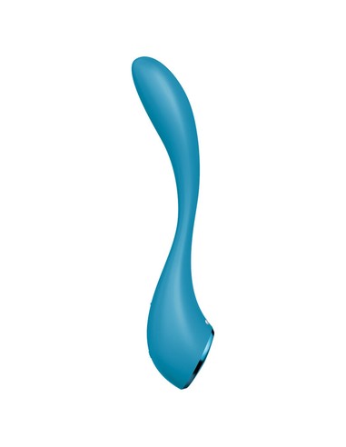 Satisfyer G-Spot Flex 5+ Multi-Vibrador Azul Bluetooth | KiwiKu - Estimulación Punto G Flexible