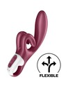 Satisfyer Touch Me Vibrador Rojo para Estimulación Doble Del Punto G y Clítoris, 1 Unidad