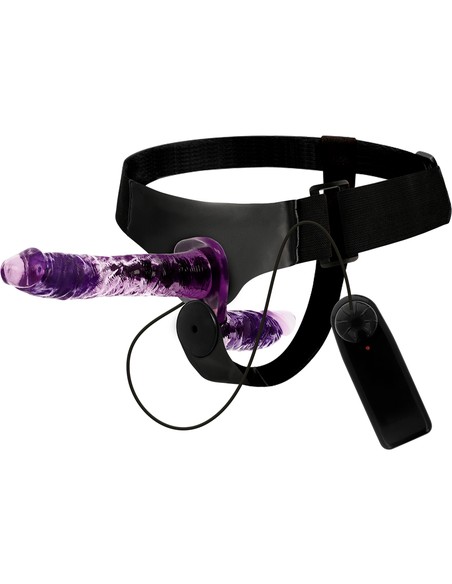Arnés Doble Penetración Vibrador HARNESS ATTRACTION Rodney 18 cm | Kiwiku