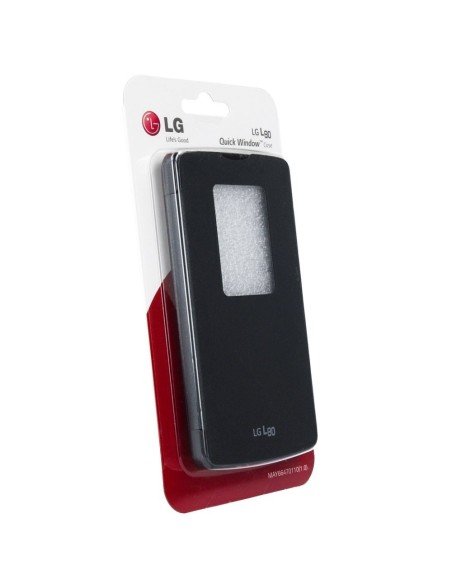 LG G030510B1 - Funda con tapa y ventana para LG L80, negra CCF-510.AGEUBK kiwiku.com