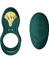Zalo Bayek Anillo Vibrador Con Control Remoto para Parejas Verde, 10 Cm Largo Total, 8 Modos de Vibración
