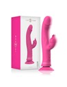 Intense Fun Intense Julio Vibrador Rabbit de Silicona Rosa Con Ventosa y Masajeador Corporal