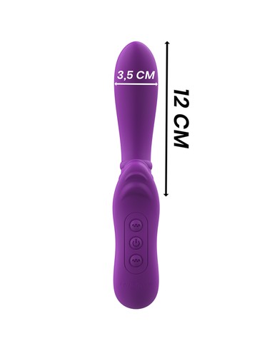 INTENSE FUN Intense Harry Vibrador Flexible Morado | Estimulador Clitoriano con 20 Modos | Kiwiku