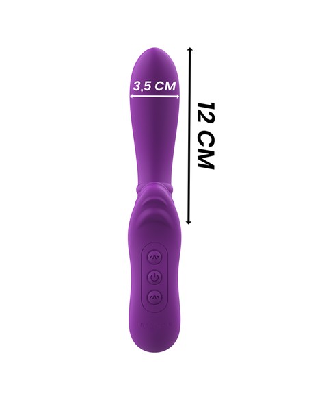 INTENSE FUN Intense Harry Vibrador Flexible Morado | Estimulador Clitoriano con 20 Modos | Kiwiku