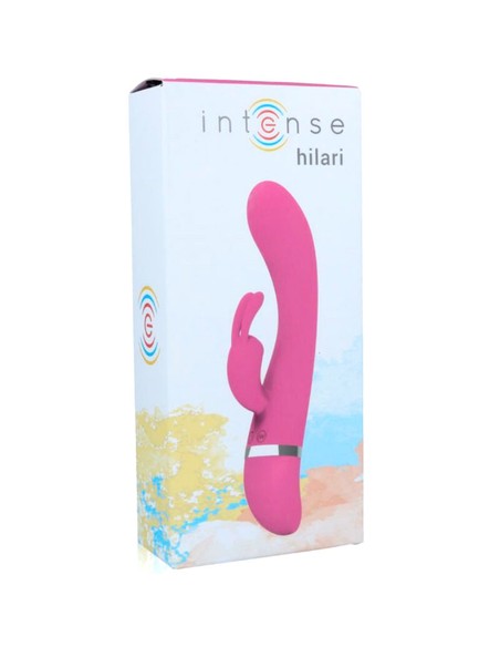 Vibrador Rabbit Hilari Rosa Silicona Luxe INTENSE FUN | 30 Modos Vibración Flexible | Kiwiku