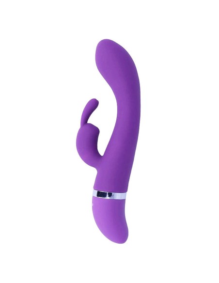 INTENSE FUN Hilari Vibrador Rabbit Lila Silicona Luxe | 30 Modos Vibración | Kiwiku