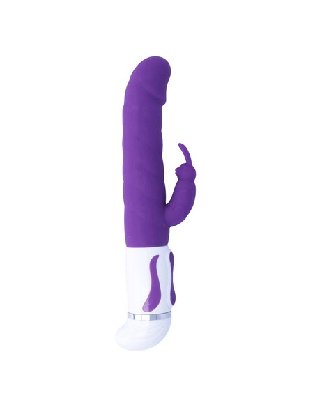 INTENSE FUN Bobble Vibrador Rotador Silicona Lila | 12 Modos Vibración | Kiwiku