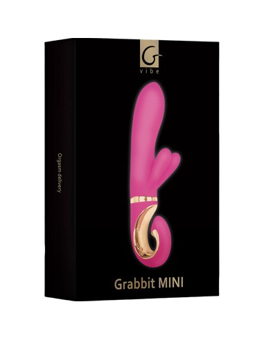 G-VIBE Grabbit Mini Vibrador Silicona Rosa | Juguete Sexual Compacto para Punto G - Kiwiku