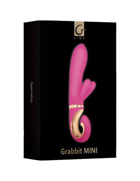 G-VIBE Grabbit Mini Vibrador Silicona Rosa | Juguete Sexual Compacto para Punto G - Kiwiku