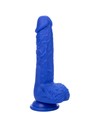 Calexotics Admiral Sailor Dildo Realista Vibrador Azul 7 Pulgadas Con Ventosa y 10 Funciones