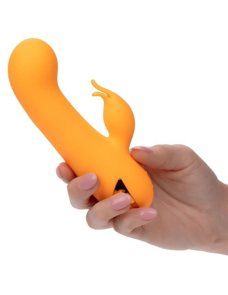 calexotics_montecito_muse_vibrador_rabbit_naranja_con_inflado_automático