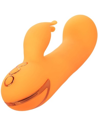 calexotics_montecito_muse_vibrador_rabbit_naranja_con_inflado_automático