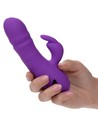 Calexotics Manhattan Beach Marvel Vibrador Rabbit Morado Con Empuje Dual, 10 Funciones de Vibración, Recargable y Resistente Al 