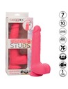 Calexotics Studs Vibrador Realista 10 Vibraciones y Empuje Rosa 17.75 Cm