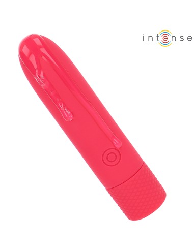 INTENSE SYMONE Bala Vibradora Recargable USB 8 Vibraciones Rojo 10x2.2cm | Kiwiku