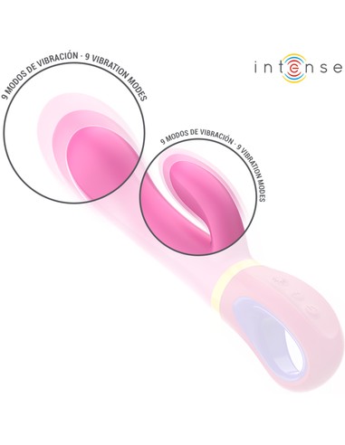 Vibrador Rabbit Daphne Rosa Intense Fun | Estimulación Dual y Vibraciones Ajustables | Kiwiku