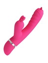 Pretty Love Phoenix Vibrador Rabbit Multifunción Rosa Con Succión y Lengua Estimuladora, 20.2 Cm