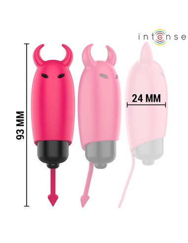 INTENSE FUN Scarlet Bala Vibradora Demonio Rojo 9.3x2.4cm | Juguete Sexual Portátil en Kiwiku