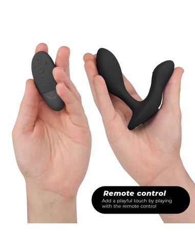 WE-VIBE Ditto+ Plug Anal Vibrador Negro | Kiwiku - Placer Ergonómico y Recargable
