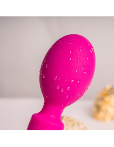 Rocks-Off Oriel Wand Vibrador Flexible Fucsia | Masajeador Recargable 10 Modos | Kiwiku
