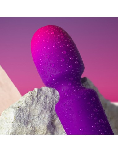 Rocks-Off Glo-Girl Wand Mini Vibrador Morado Compacto | Kiwiku