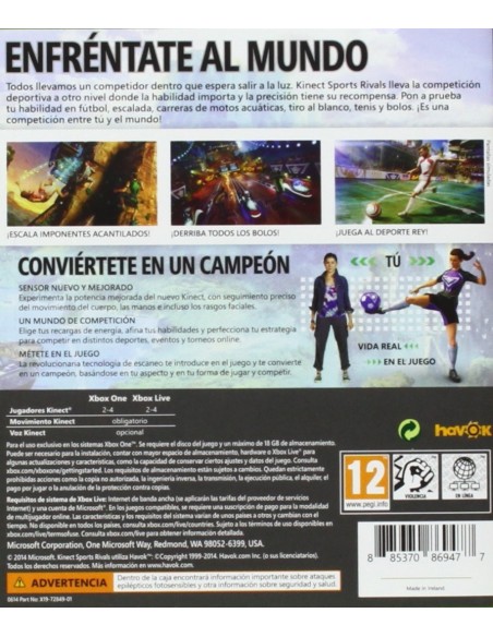 XBOX ONE KINECT SPORTS RIVALS ED 5TW-00049 kiwiku.com