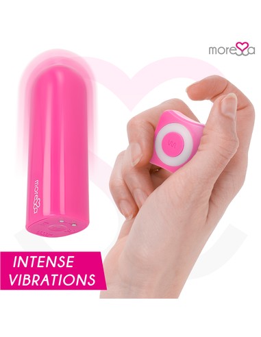 MORESSA Nix Vibrador Control Remoto Rosa | Potente Multi Juegos Recargable | Kiwiku