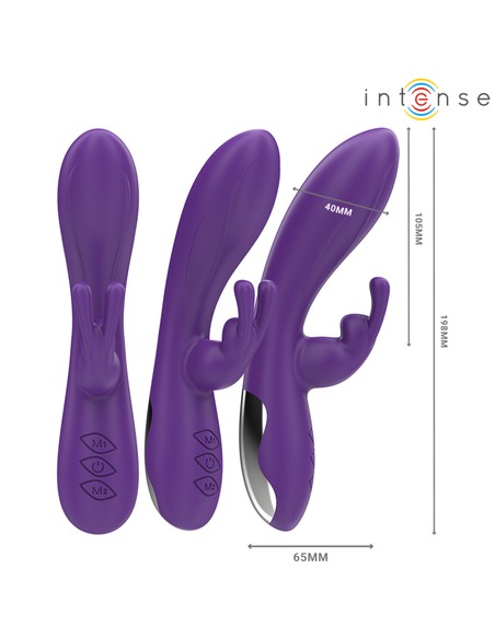 INTENSE Randall Vibrador Rabbit 10 Vibraciones Morado | Comprar en Kiwiku