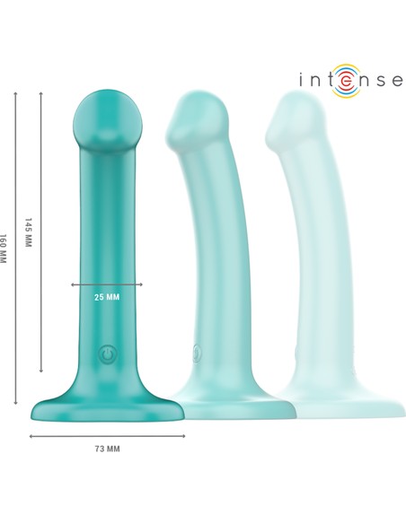 INTENSE FUN Katie Vibrador con Ventosa 10 Vibraciones Azul Oscuro Control Remoto | Kiwiku
