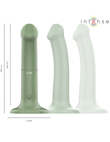 Vibrador BECCA INTENSE FUN Verde con Ventosa y Control Remoto | 10 Modos | Kiwiku