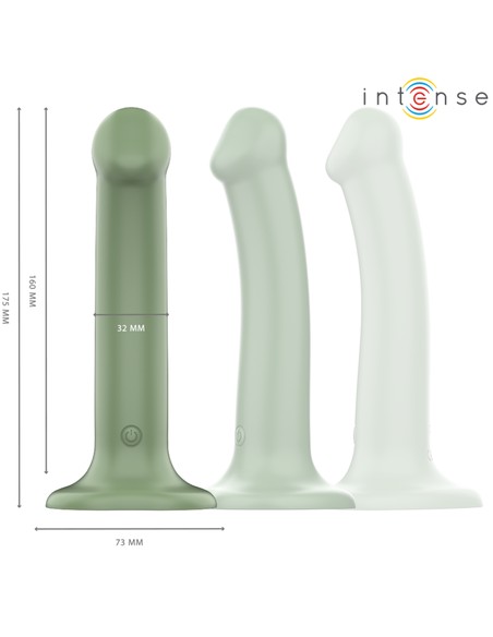 Vibrador BECCA INTENSE FUN Verde con Ventosa y Control Remoto | 10 Modos | Kiwiku