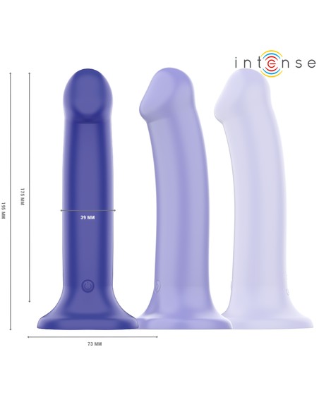 INTENSE VICTORIA Vibrador con Ventosa y Control Remoto 10 Vibraciones Azul | Kiwiku