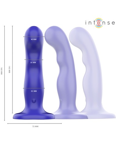INTENSE SHORTY Vibrador con Ventosa Azul Control Remoto | Comprar en Kiwiku